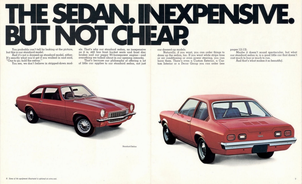 1971 Chevrolet Vega Canadian Brochure Page 2